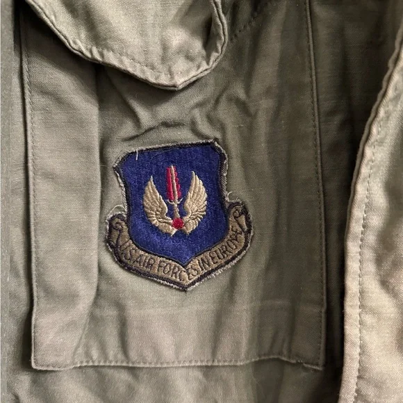 Vintage 1950s–60s USAF OG-107 Cold Weather Field Jacket w/ Original Patches - Picture 2 of 10